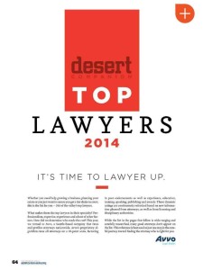 2014 Desert Companion Top Lawyers List 